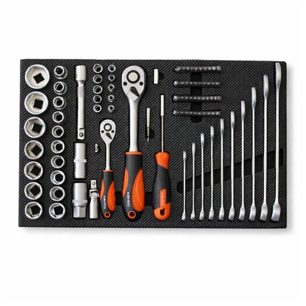 Kendo 145 Piece Toolbox - 5 Drawer Trolley