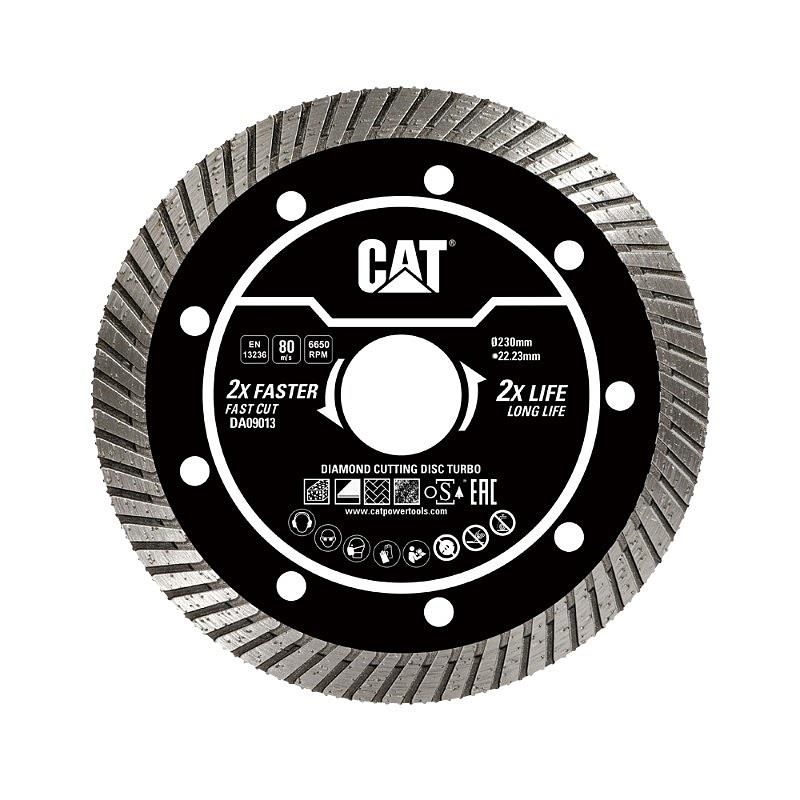 CAT Turbo Diamond Cutting Disc 230mm x 22.23mm Bore