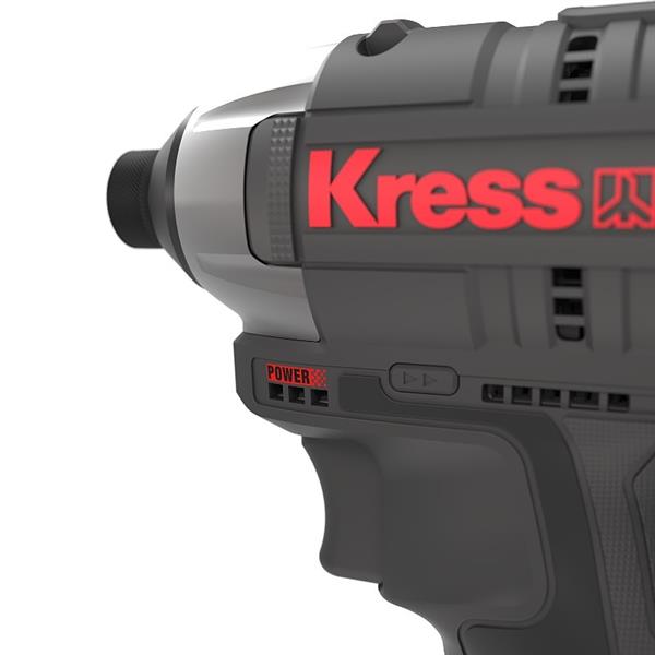 KRESS 1/4 Impact Driver 12V BL 140NM Kit image 9
