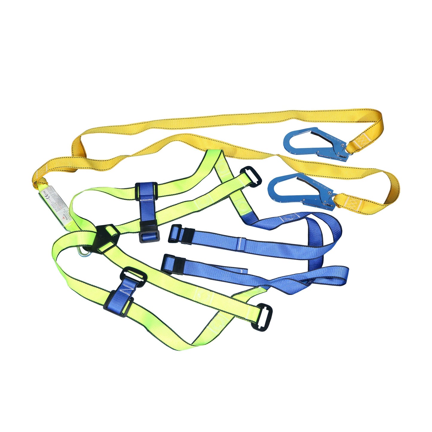 Safety Harness Double Lanyard with Scaffold Hook