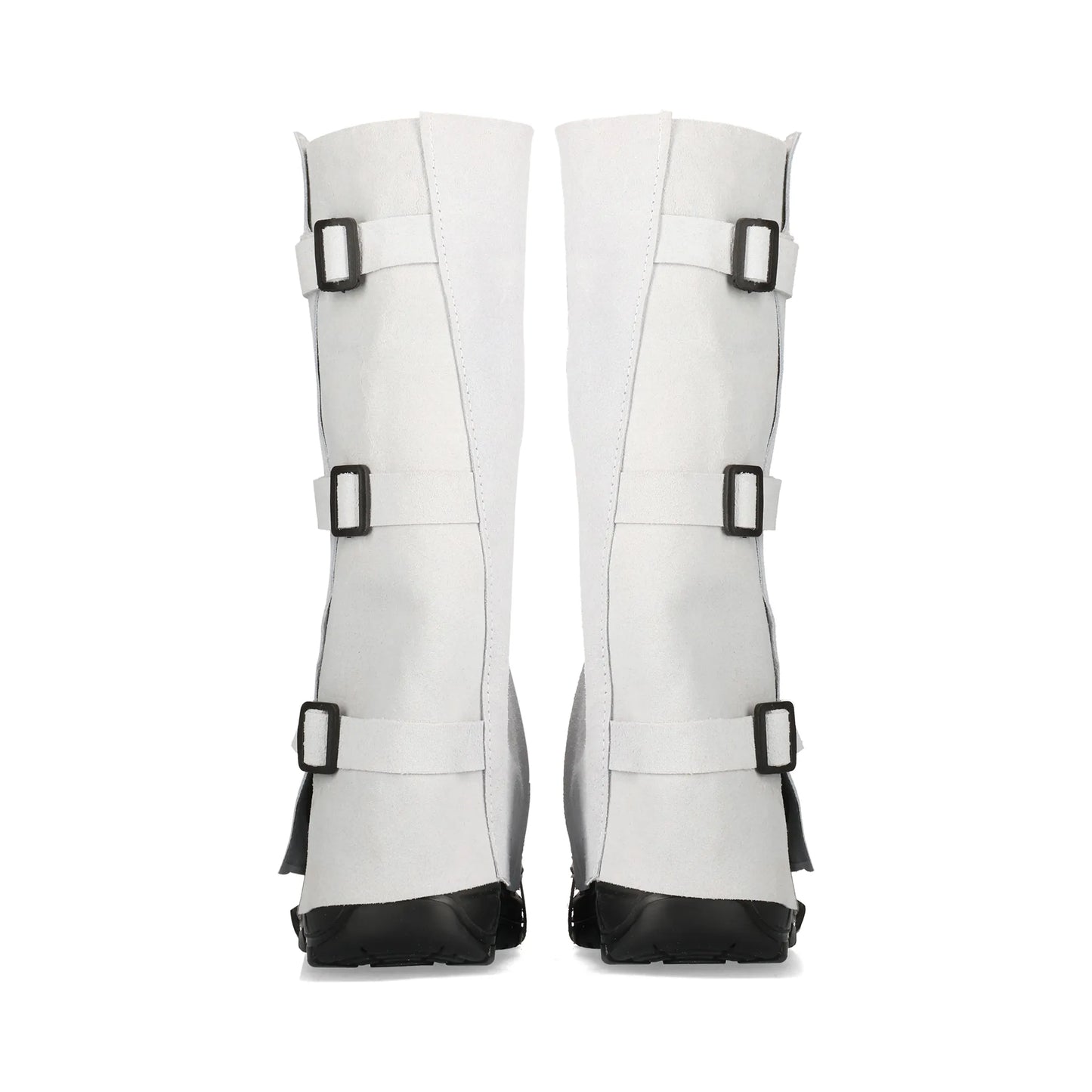 Chrome Leather Knee Spats