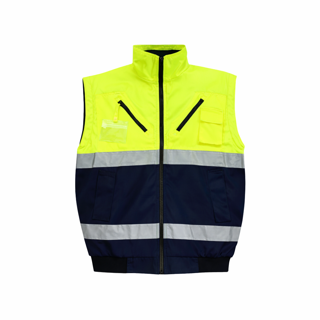 WINTER BUNNY JACKET ZIP-OFF SLEEVE - LIME/NAVY