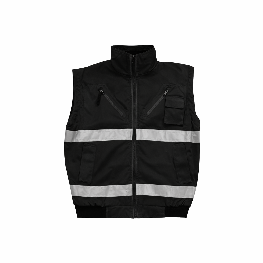 WINTER BUNNY JACKET ZIP-OFF SLEEVE - BLACK