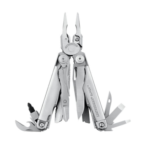 Leatherman Surge multi-tool with black nylon pouch