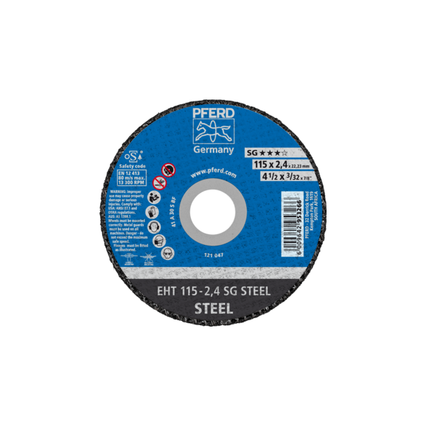 Pferd SG Steel Cutting Disc 115 x 2.4 x 22mm