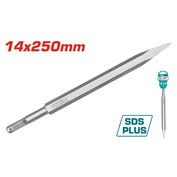 Total Chisel SDS Plus 14X250mm Pointed