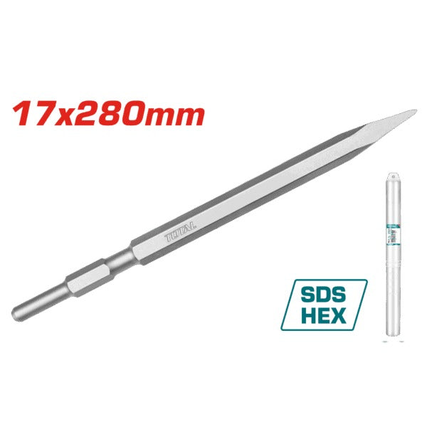 Total Chisel For 7kg Chipper TH2130016 22mm Flat