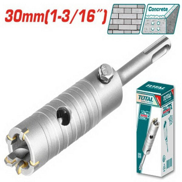 Total Hole Saw Core Bit Tungsten tip 30mm