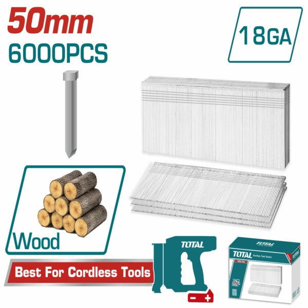 Total Air Brad Nail 50×1.25×1.0mm/6000PC