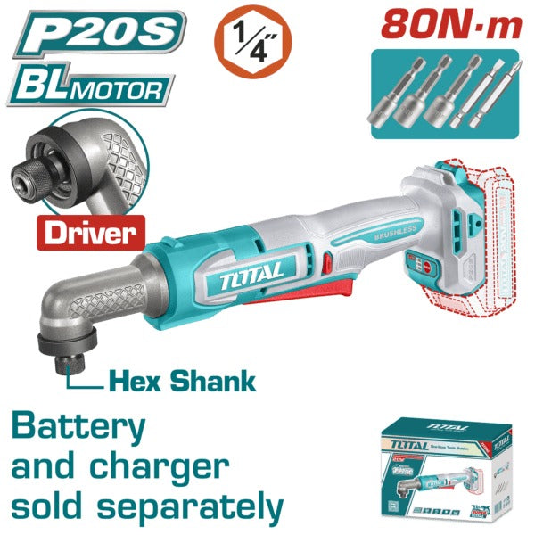 Total 20V Impact Driver 80nm 1/4dr SOLO
