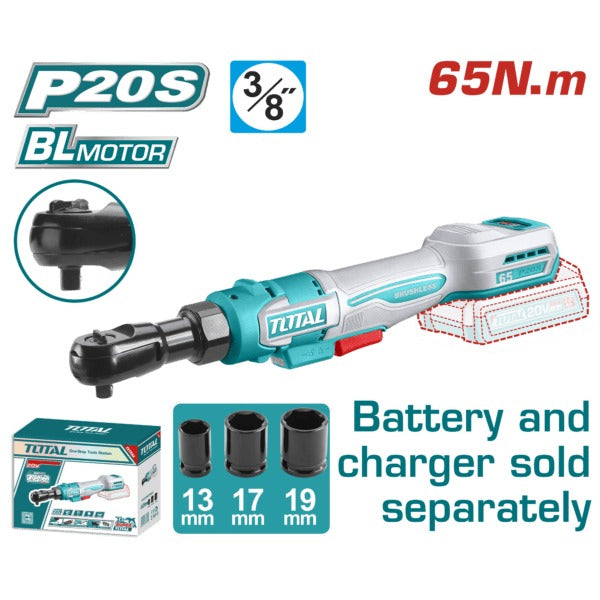 Total 20V Ratchet 3/8dr 65nm SOLO