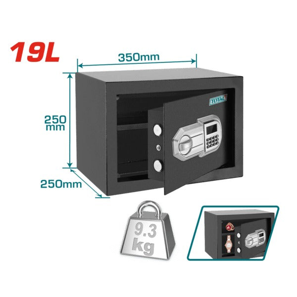 Total Safe Electronic 19L (25x35x25cm)