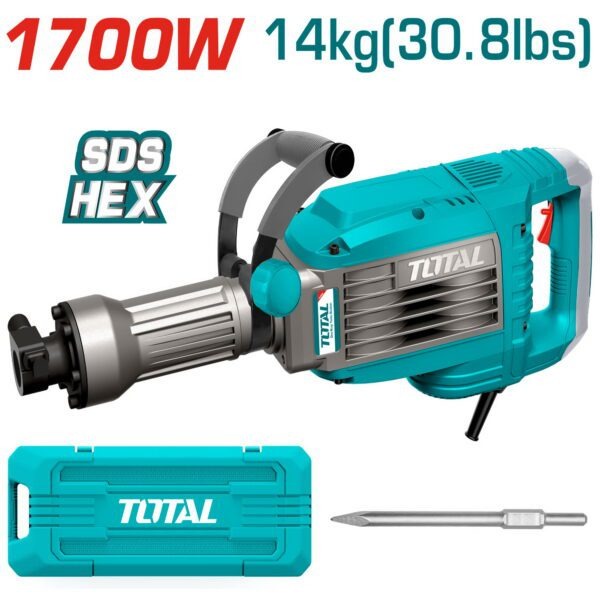 Total 220V Breaker Demolition 14kg 1700W 50J