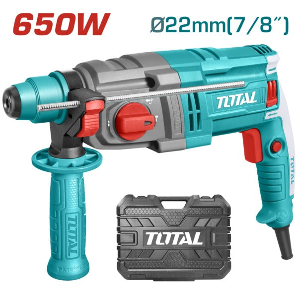 Total 220V Rotary Hammer 650W 22mm