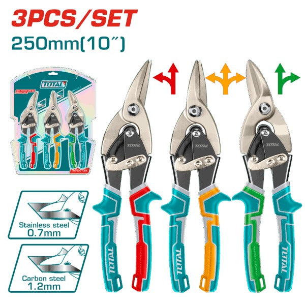 Total Plier Tinsnip 250mm 3Pc Set