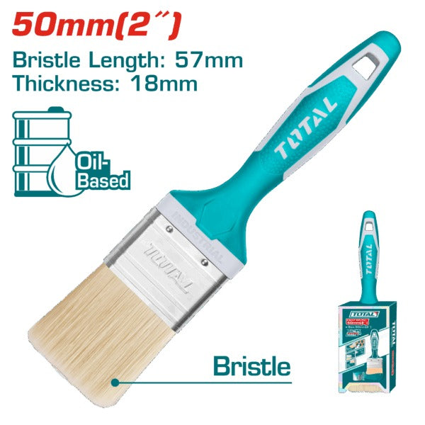 Total Paint Brush Plastic Handle/ Rubber 50mm