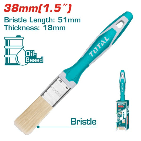 Total Paint Brush Plastic Handle/ Rubber 38mm