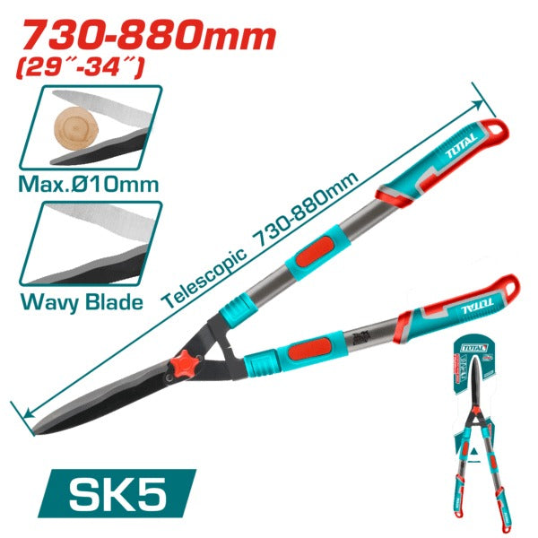 Total Garden Hedge Shear Telescopic 730-880mm