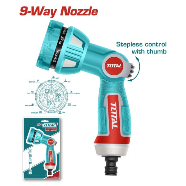 Total Garden Sprayer 9 Stages Plastic Nozzle
