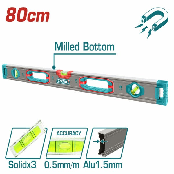 Total Spirit Level 800mm Double Sided Milled/Magnet