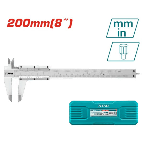 Total Vernier 200mm Steel Metric/Imperial