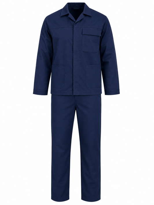 100% Cotton Conti Suit Navy