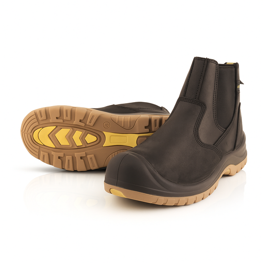 EVEREST Craftsman Safety Boot — Premium Protection with Style - BLACK