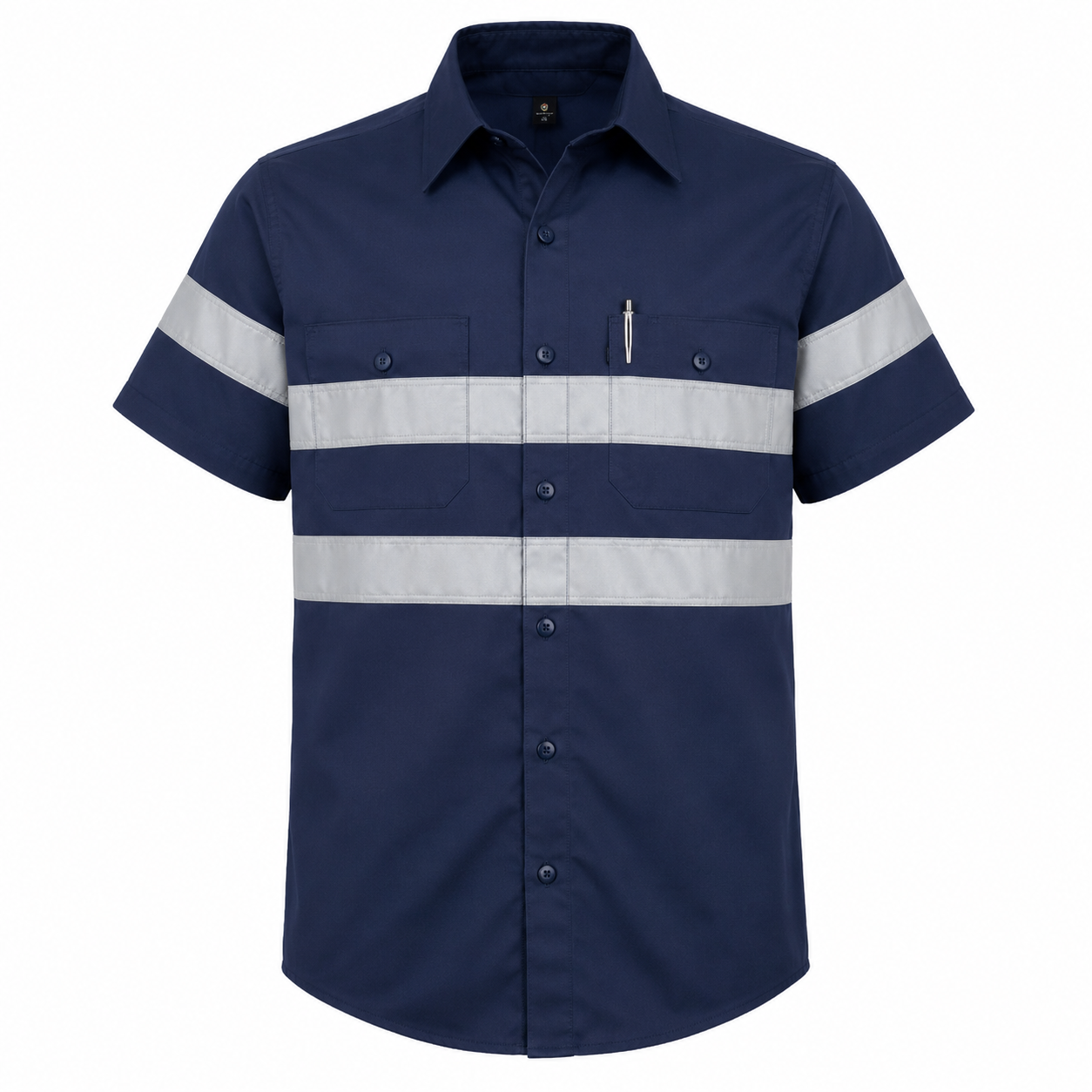 Hi-Vis Shirt 100% Cotton Short Sleeve