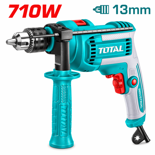 TOTAL 220V 13mm Impact Drill 710W