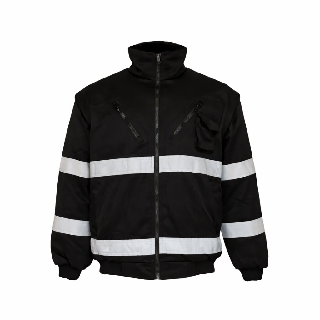 WINTER BUNNY JACKET ZIP-OFF SLEEVE - BLACK