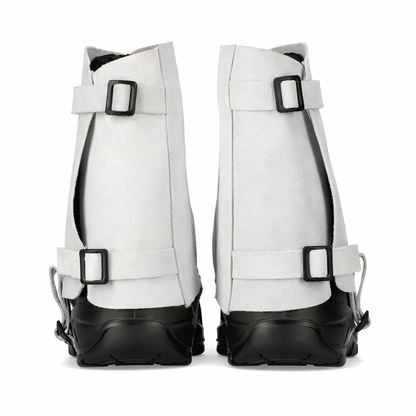 Chrome Leather Ankle Spats