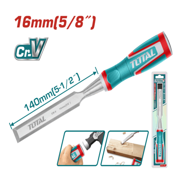 TOTAL Wood Chisel 16 x 140mm