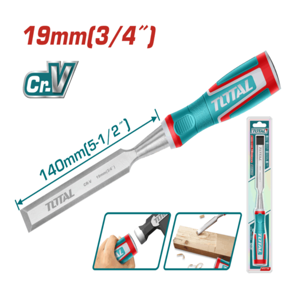 TOTAL Wood Chisel 19 x 140mm