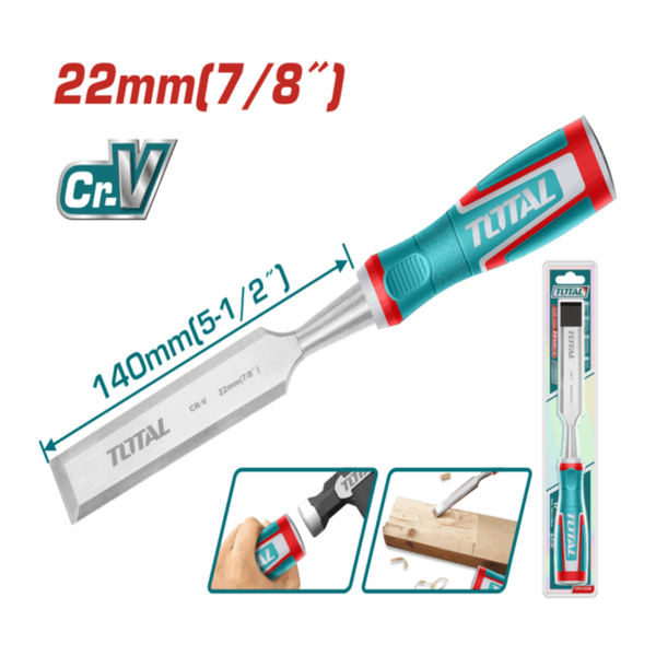 TOTAL Wood Chisel 22 x 140mm