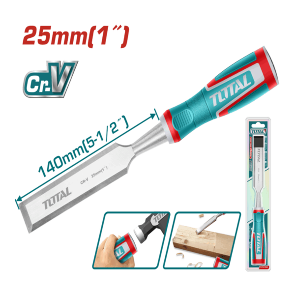 TOTAL Wood Chisel 25 x 140mm