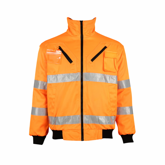 WINTER BUNNY JACKET ZIP-OFF SLEEVE - ORANGE