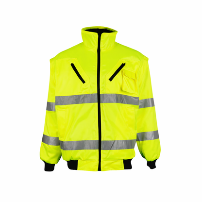WINTER BUNNY JACKET ZIP-OFF SLEEVE - LIME