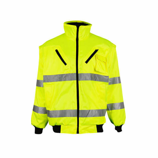 WINTER BUNNY JACKET ZIP-OFF SLEEVE - LIME