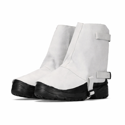 Chrome Leather Ankle Spats