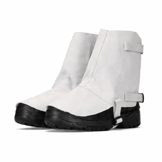 Chrome Leather Ankle Spats