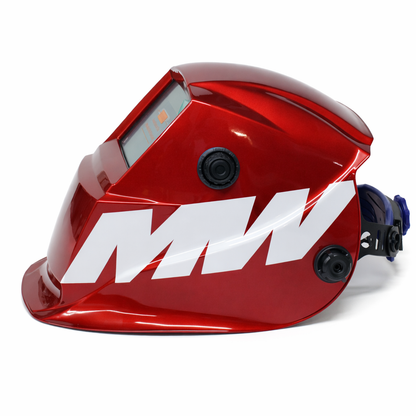 Matweld Auto-Darkening Welding helmet - Candy Red