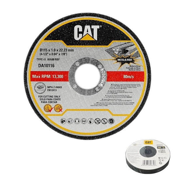 CAT Cutting Disc 115mm x 1mm x 22.2mm 10pcs