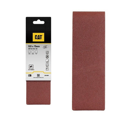 CAT Sanding Sheets Belts 533 x 75mm 6pcs