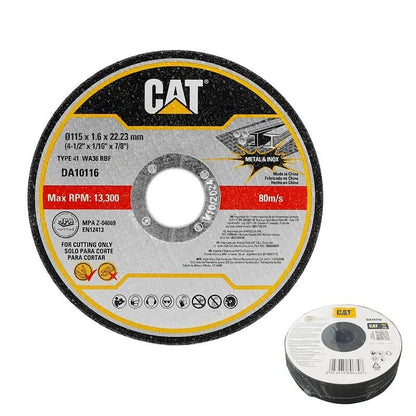 CAT MetalInox Cutting Disc 115mm x 1.6mm 22.23mm 10pcs