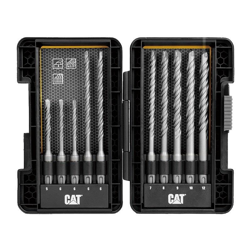 CAT SDS Hard Rock Drill Set 10pc