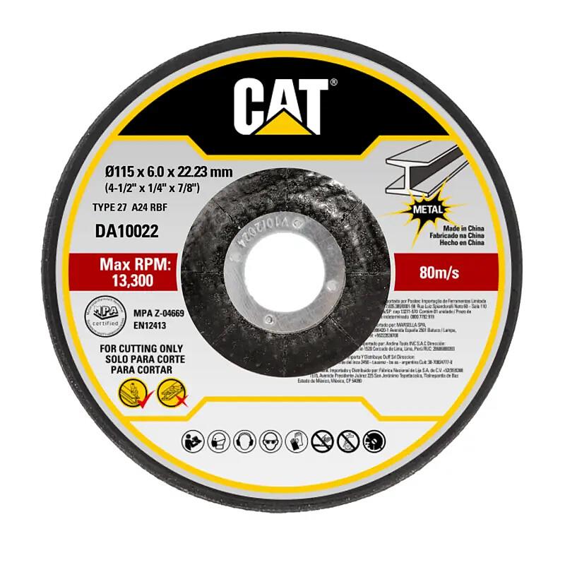 CAT Depressed Metal Grinding Wheel 115mm X 6mm x 22.23mm 5pc