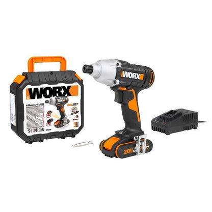 WORX Impact Driver 20V 1/4" 140Nm Variable 1 x 2.0ah battery and charger – image 2