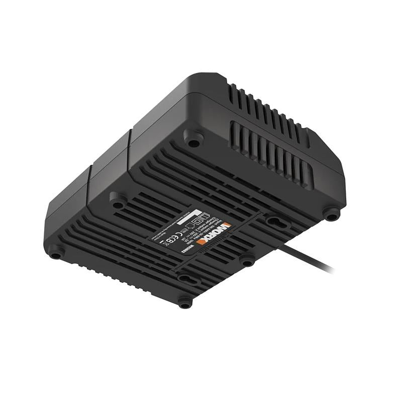 WORX Dual Port Fast Battery Charger for Lithium-Ion Accumulators 100-240V 20V output | 4.0A total 2.0A each Port | 50/60Hz | 100W | Class II IPX0 – image 9