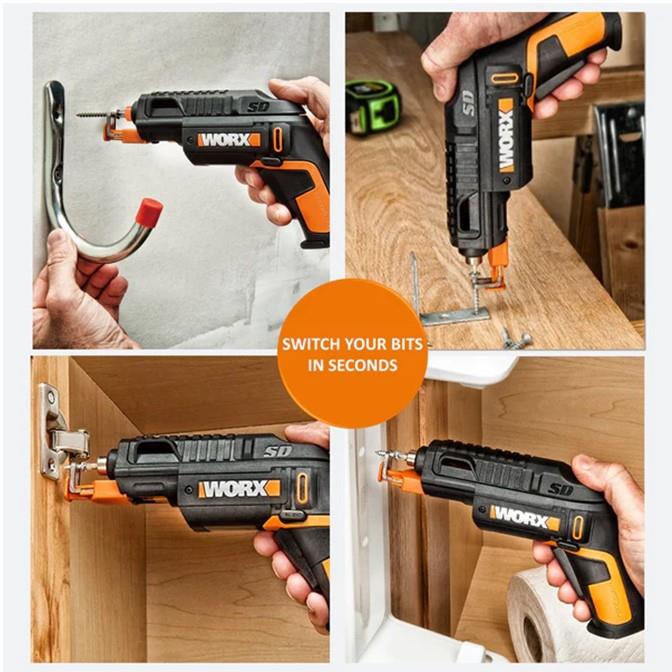 WORX Battery Powered Screwdriver 4VDC | no: 230/min – image 3