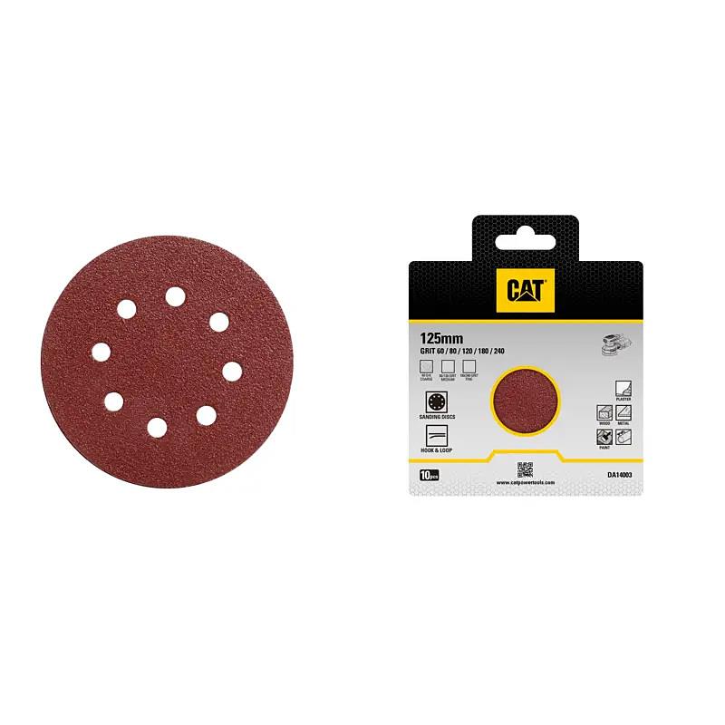 CAT Hook Loop Orbital Sanding Discs 125mm 10pcs